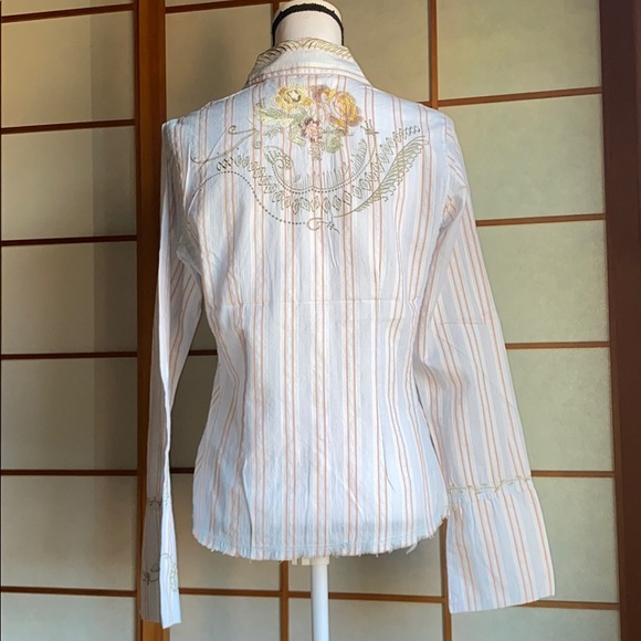 NWT AZIZ Embroidered Shirt L - Picture 2 of 12